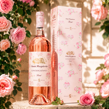 Santa Margherita x LoveShackFancy Rosé Wine with Gift Box (1.5L Magnum) – Premium Italian Rosé, Limited Edition Floral Packaging