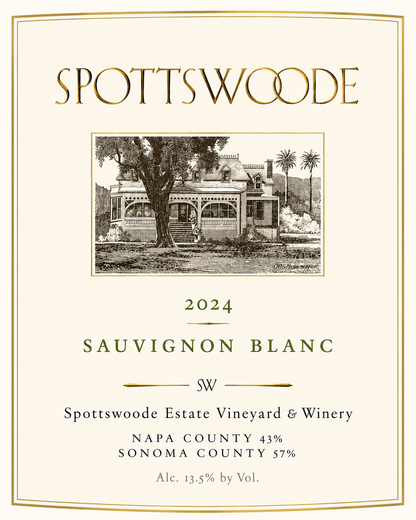Spottswoode Sauvignon Blanc 750ml | Premium Napa Valley White Wine
